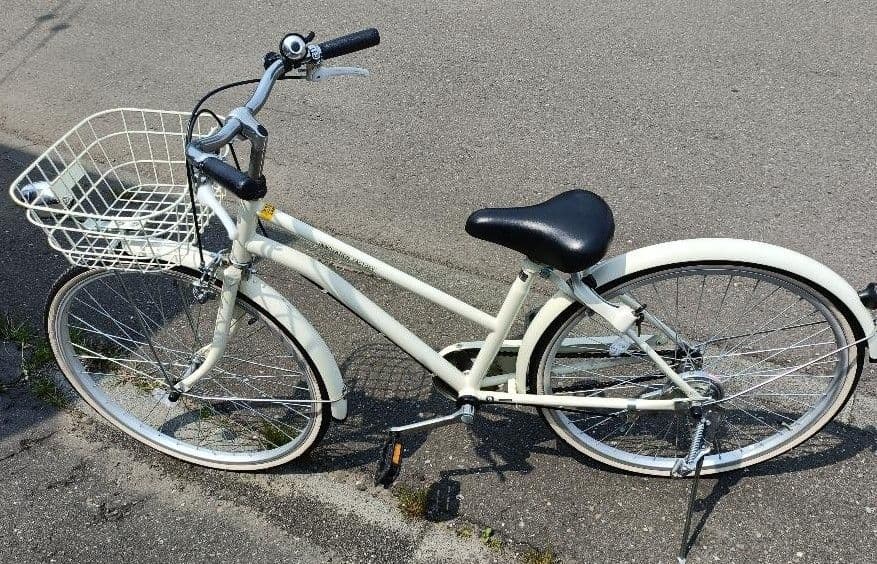 ホワイトシティサイクル 24インチ 前面バスケット付き