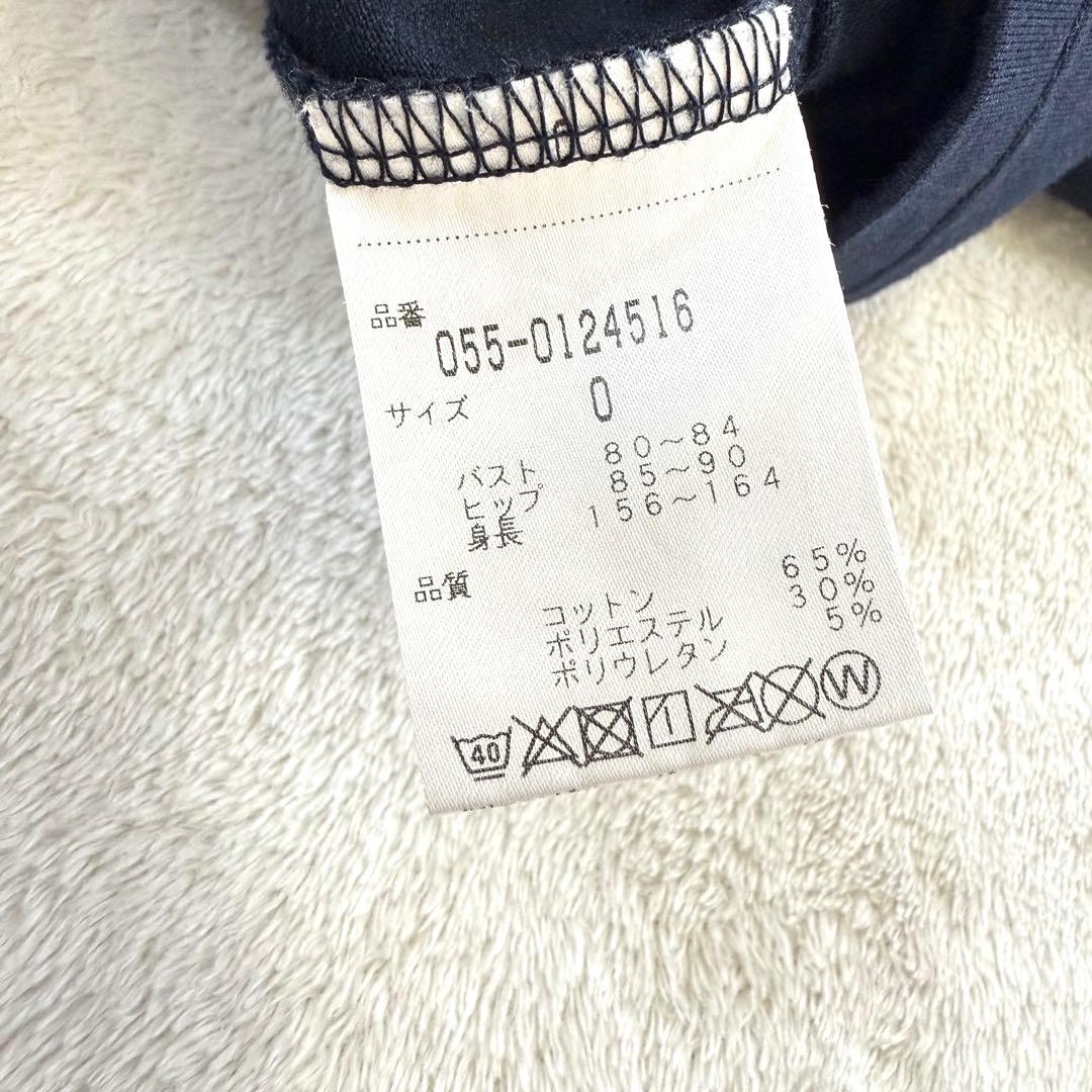 美品‼️PEARLY GATES モックネックワンピース背面ラインロゴ 0 日本製