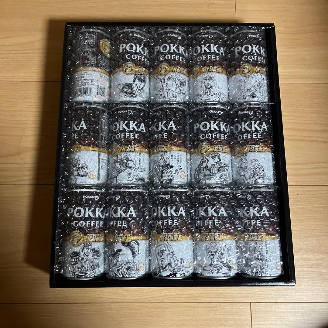 POKKA COFFEE x北斗の拳　北斗の缶コレクション　ブラック&オリジナル