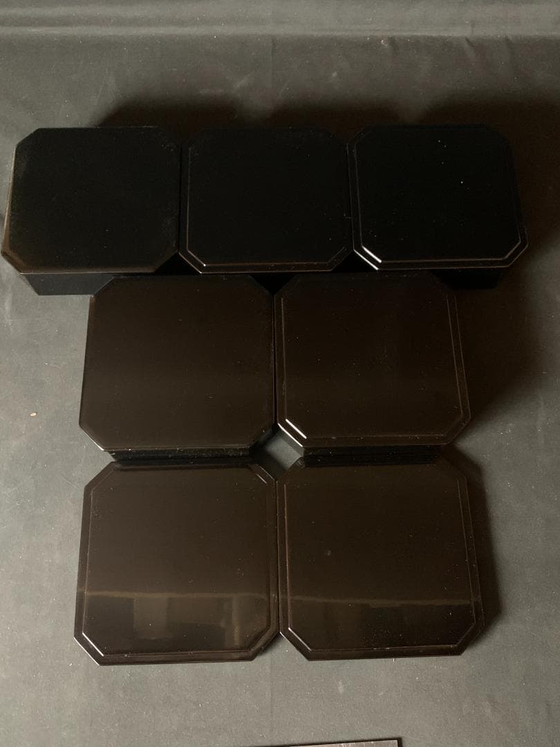 輪島塗 塩安製 真塗 天然木 縁高 菓子器 共箱 茶道具 茶懐石道具 803