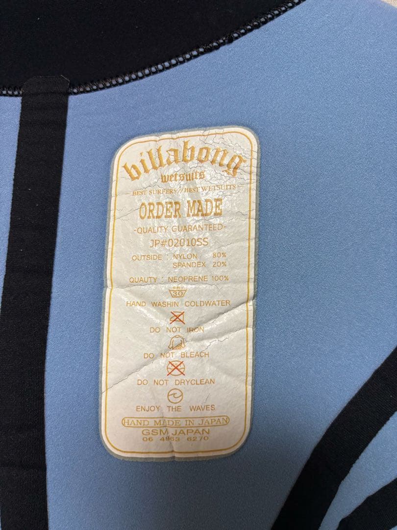 BILABONG(ビラボン)3mm フルスーツ メンズXL相当(オーダー品)