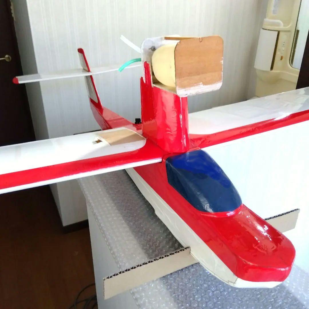 航空機模型 ラジコン 飛行機　OK模型 トレーナー 改造 飛行艇 水上機