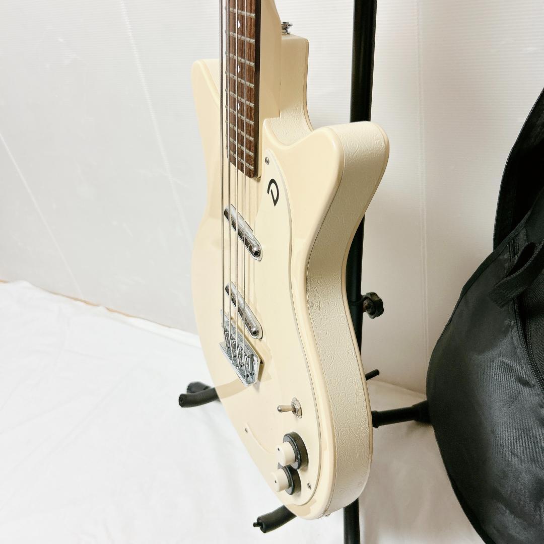 美品 Dan electro ダンエレクトロ 59 DC BASS ホワイト