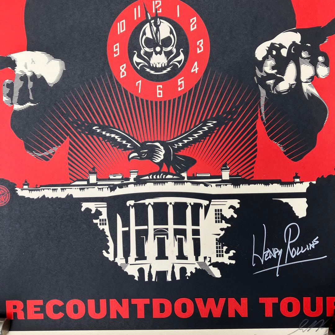 希少 black flag Shepard Fairey obey ポスター