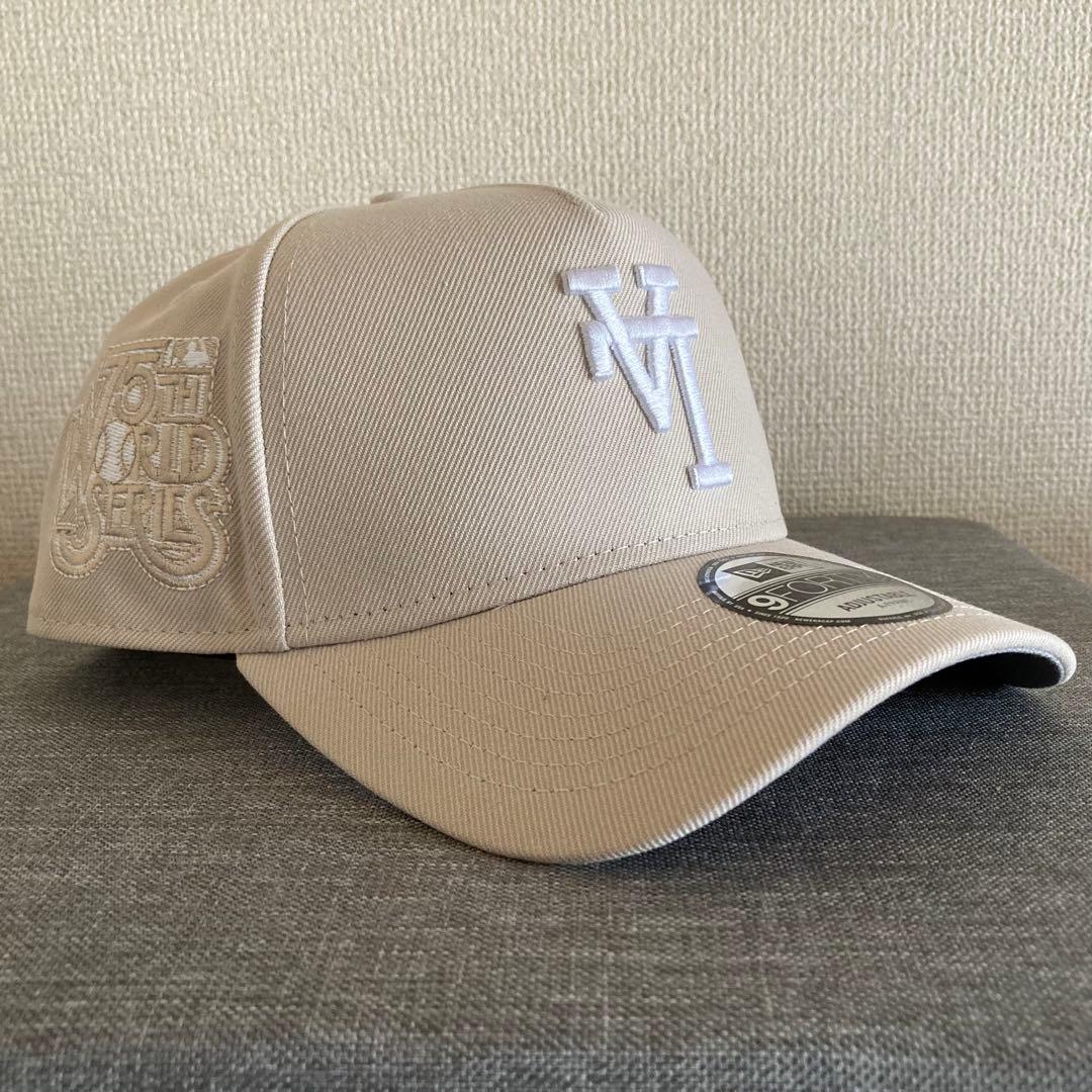 【海外限定】ニューエラ ロサンゼルスドジャース9FORTY Aフレーム ベージュ