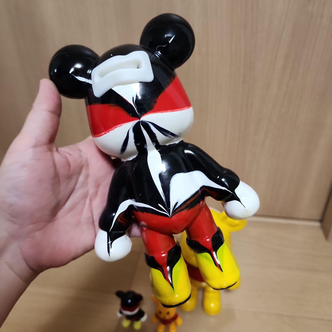 流体アート 4体セットで！くまさんとネズミさんモチーフ