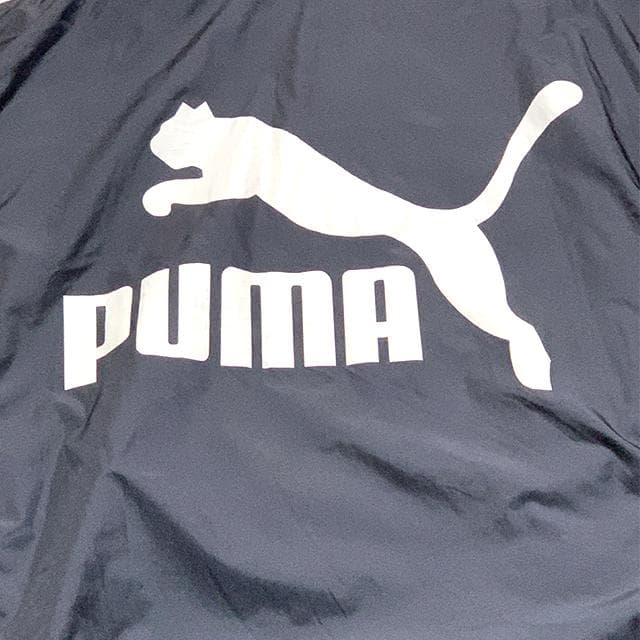 極美品✨️デカロゴ PUMA ベンチコート フリー ロング丈 黒・赤