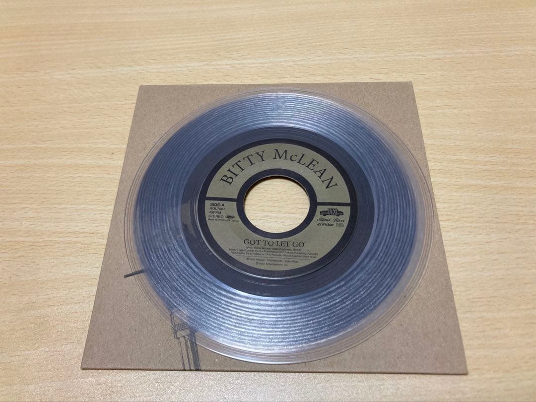 BITTY McLEAN GOT TO LET GO 7インチ 初回限定盤