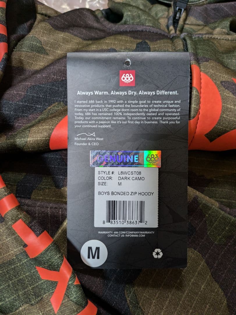 バートンジャケット　パンツ　686フーディー　M 140