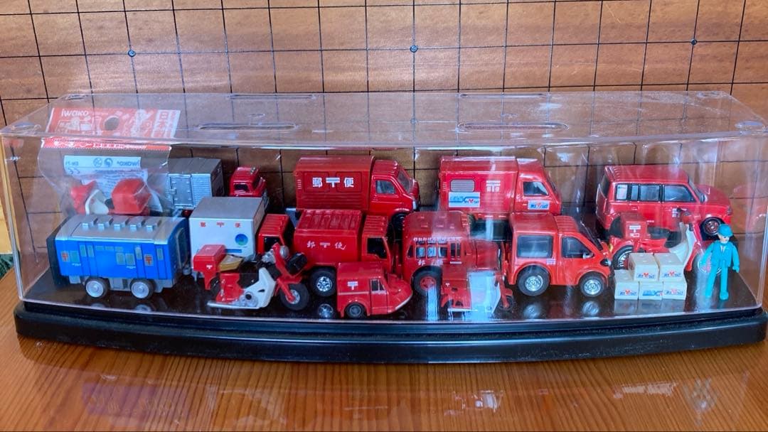 郵便車両のミニカー、チョロQほか14個