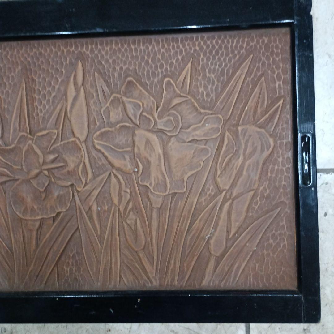 5707）鎌倉彫？？？　戸棚の引き戸　収納？　箪笥？