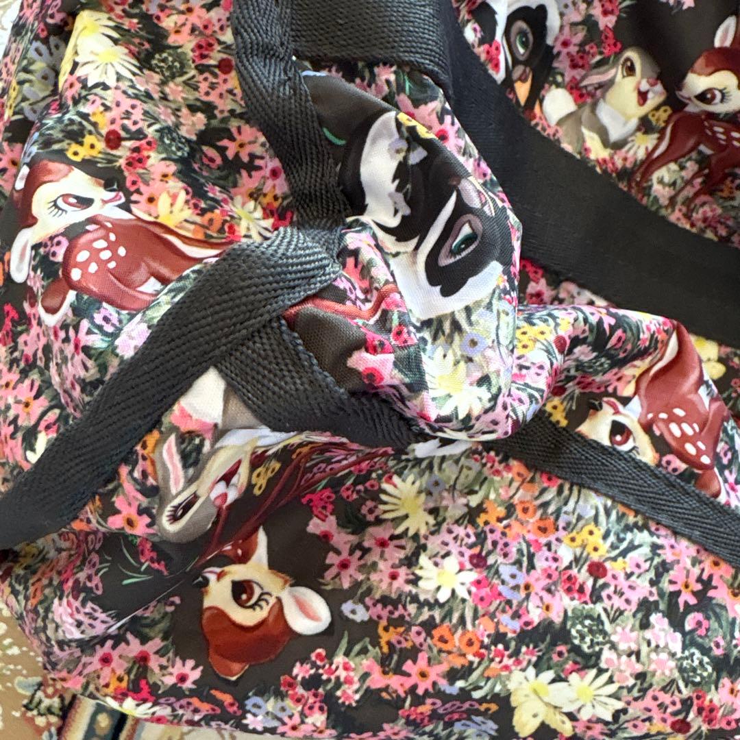 LeSportsac. バンビ柄　ボストンバッグ 約縦37x横50xマチ23