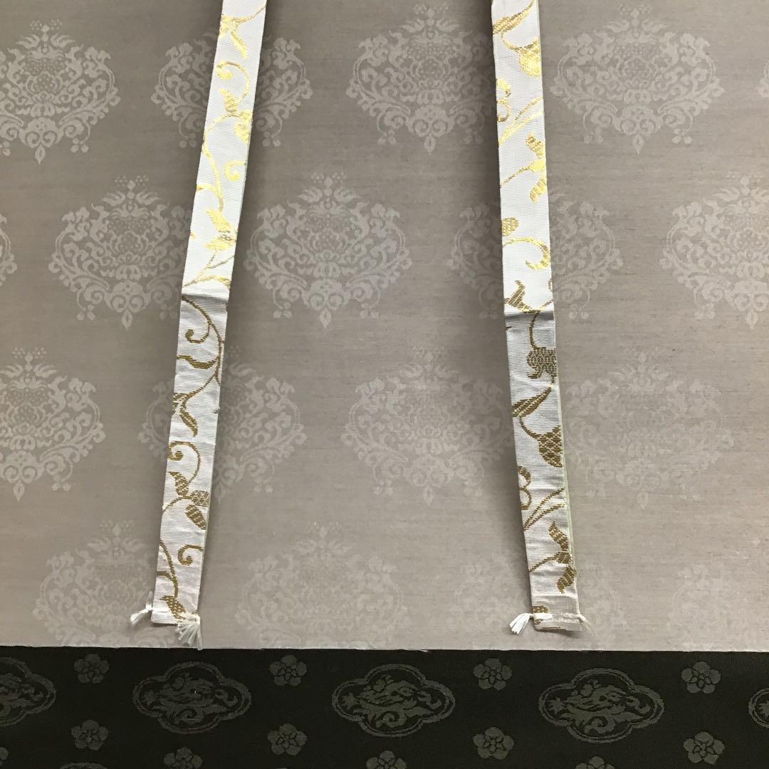 K茶道具　掛軸　「忍」　小原和紙工芸作家　山内一生作　共箱　紙箱　S971KJ