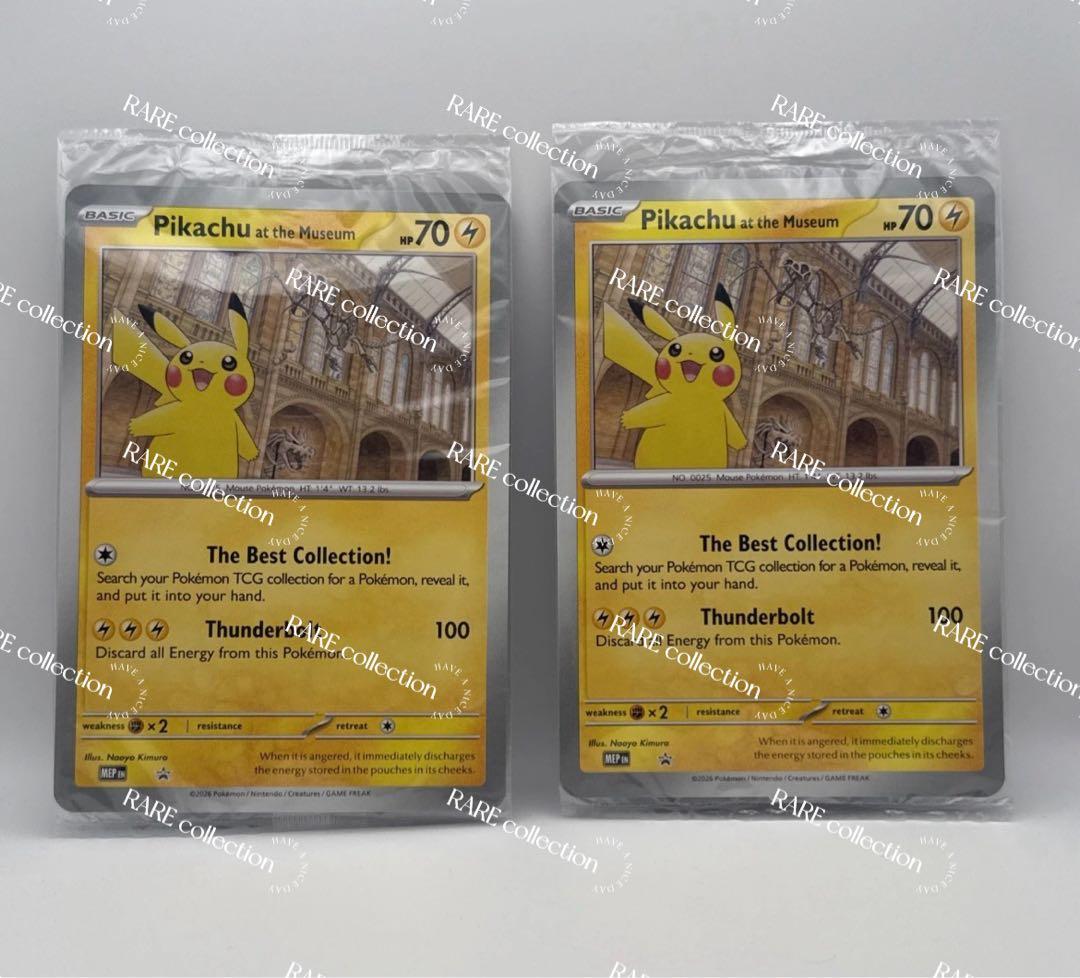 2枚Pikachu at the Museum ピカチュウ ロンドン 博物館②