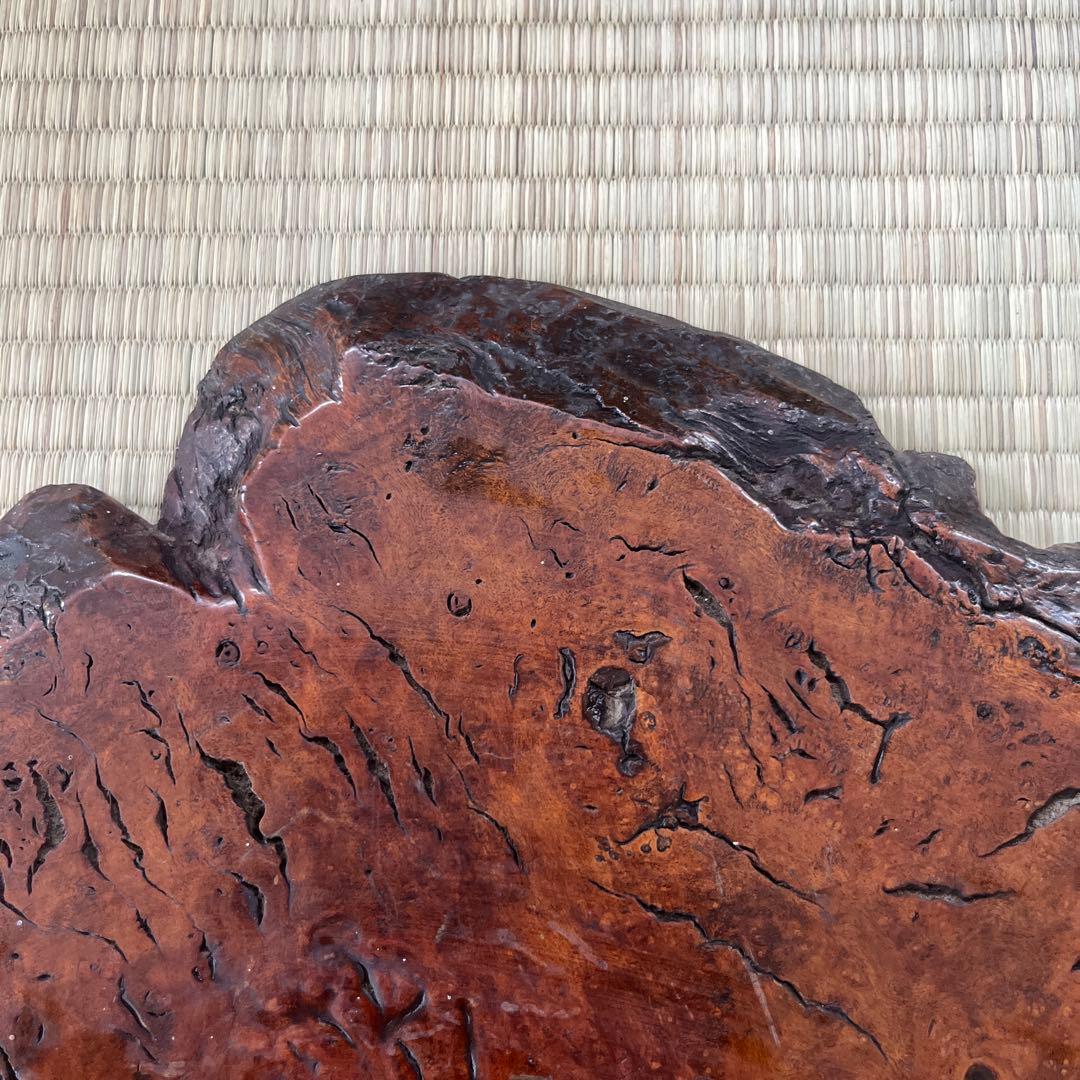 天然時代 古木 とろり 瘤 花台 香台 盆栽台 平台①