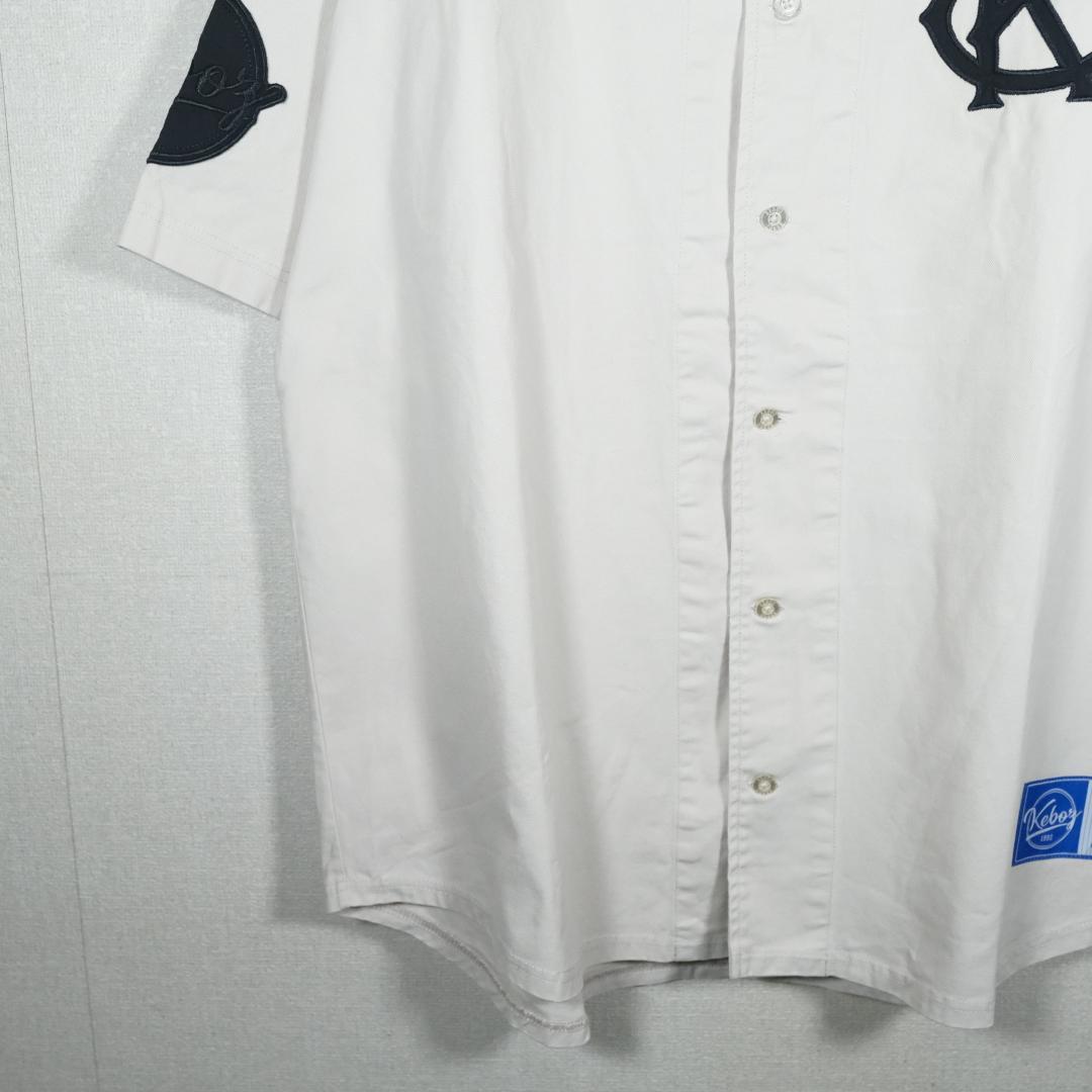 CALEE KEBOZ ケボズ  BASEBALL SHIRT L WHITE