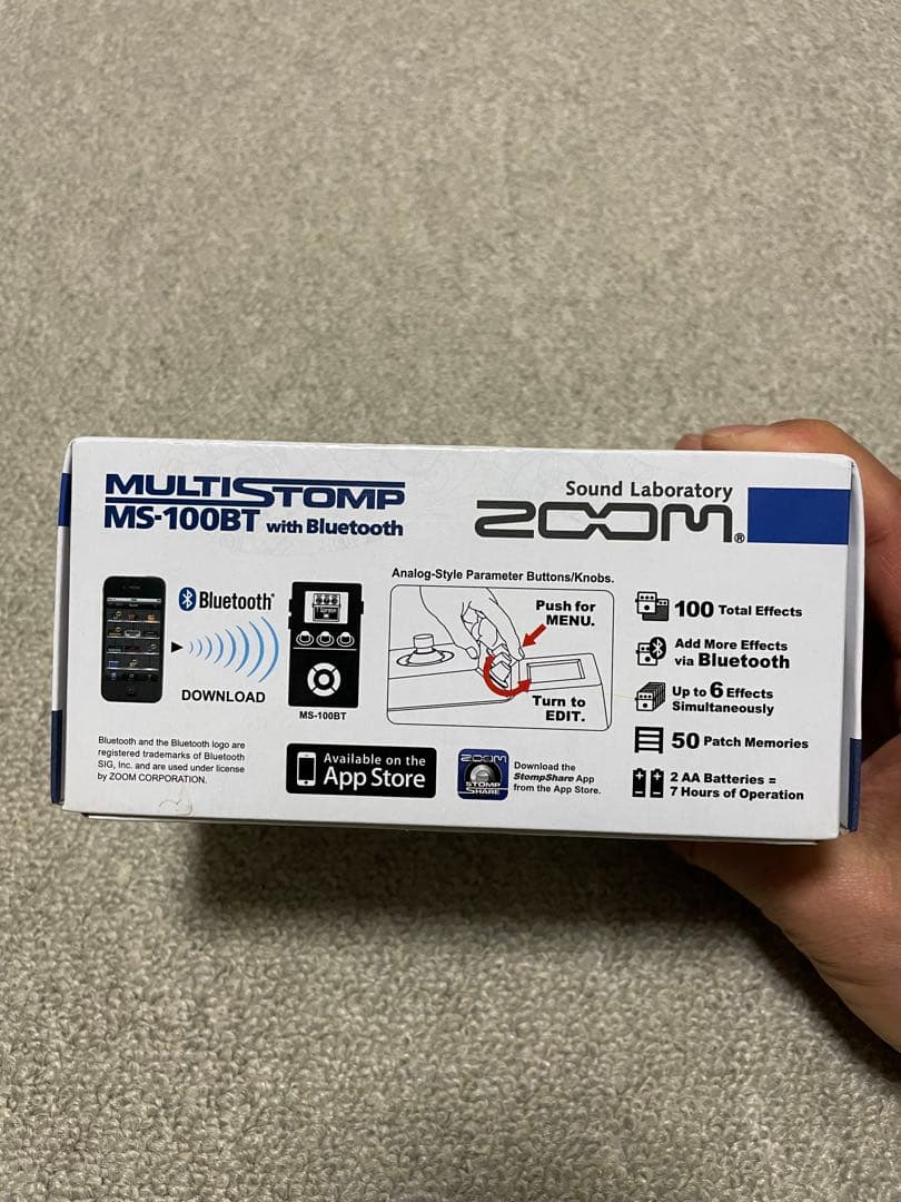 【美品】ZOOM MS-100BT ギターエフェクター