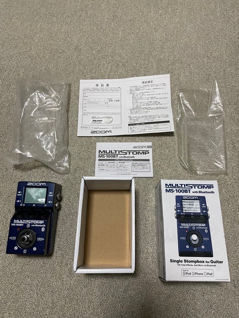 【美品】ZOOM MS-100BT ギターエフェクター