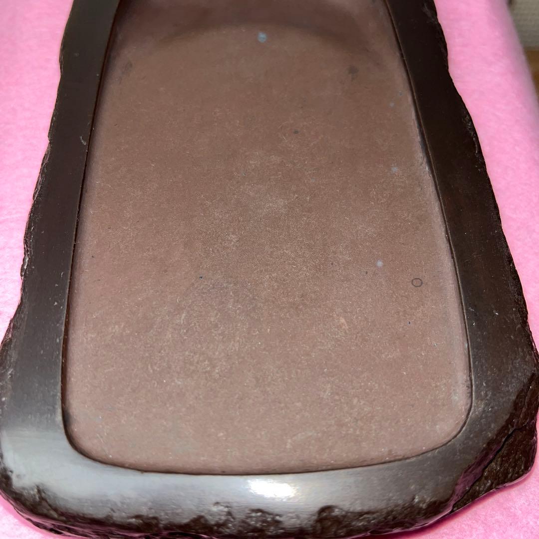 ⭕️赤間硯　阿野硯製作所　葡萄彫刻入り野面硯　かなり古い作品