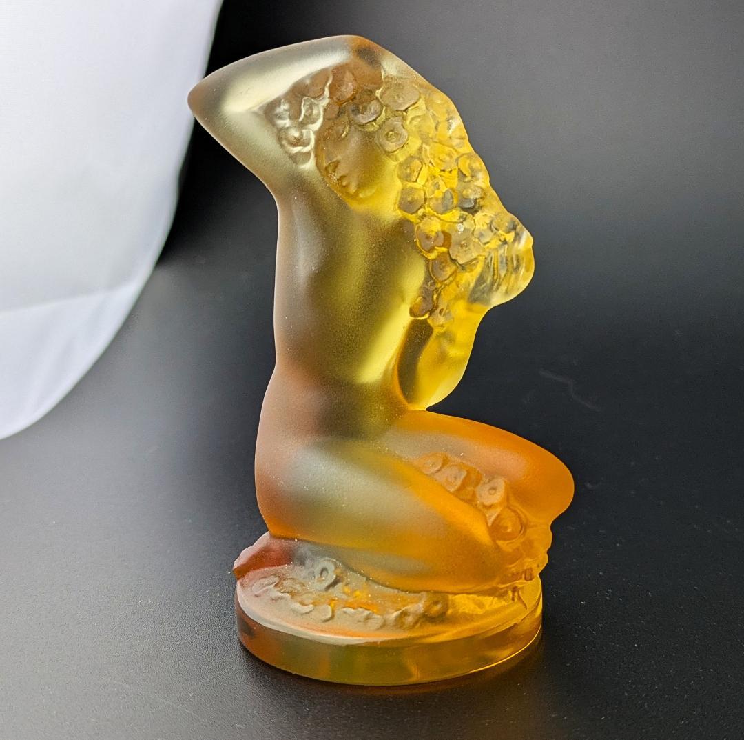 まーくんさん専用珍しい琥珀!★ラリック フィギュリン フロレアル アールデコ 裸