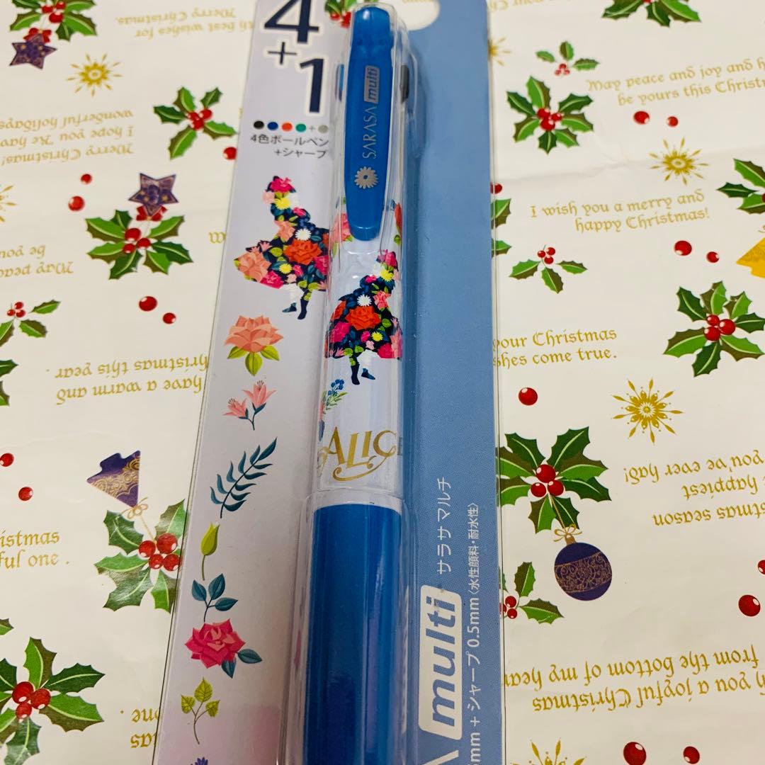 ディズニーストア 不思議の国のアリス ボールペン SARASA 4+1