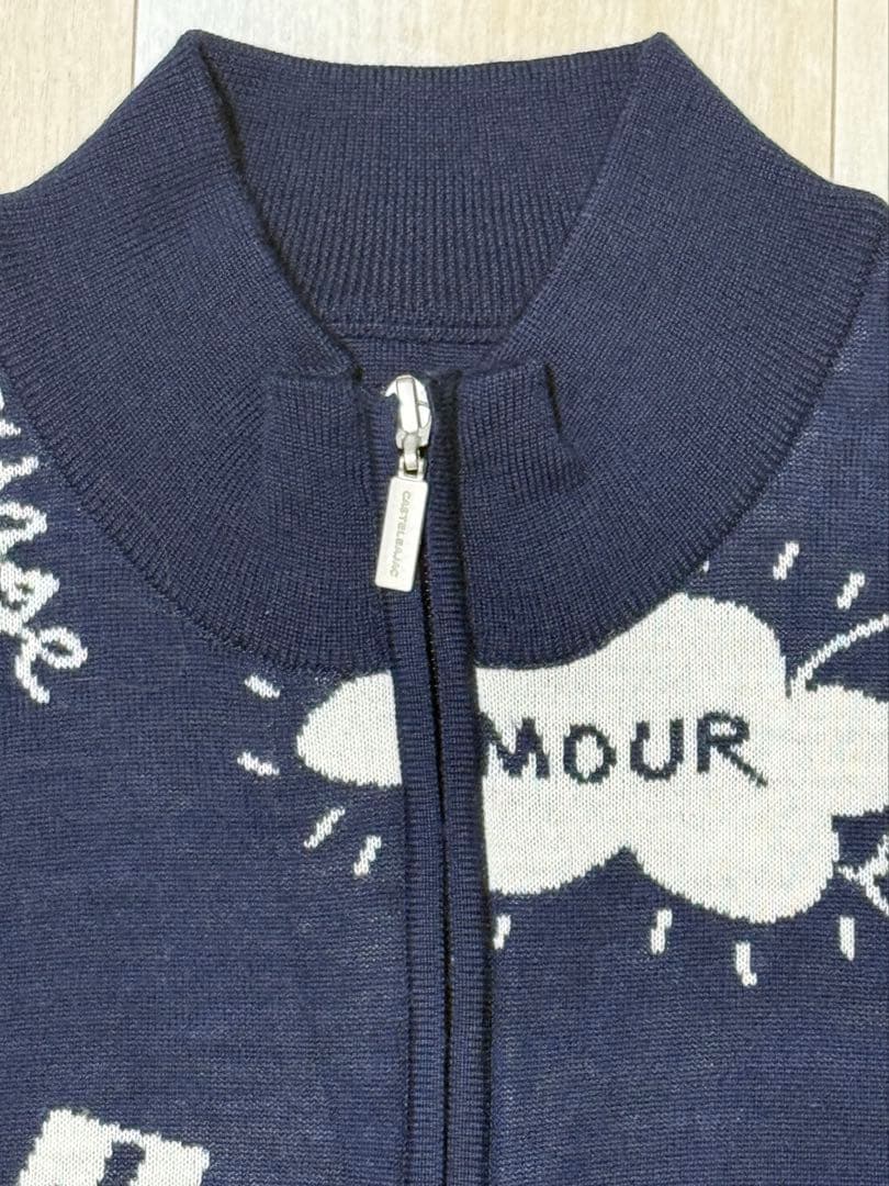 カステルバジャック/CASTELBAJAC ハーフジップニット　サイズ50