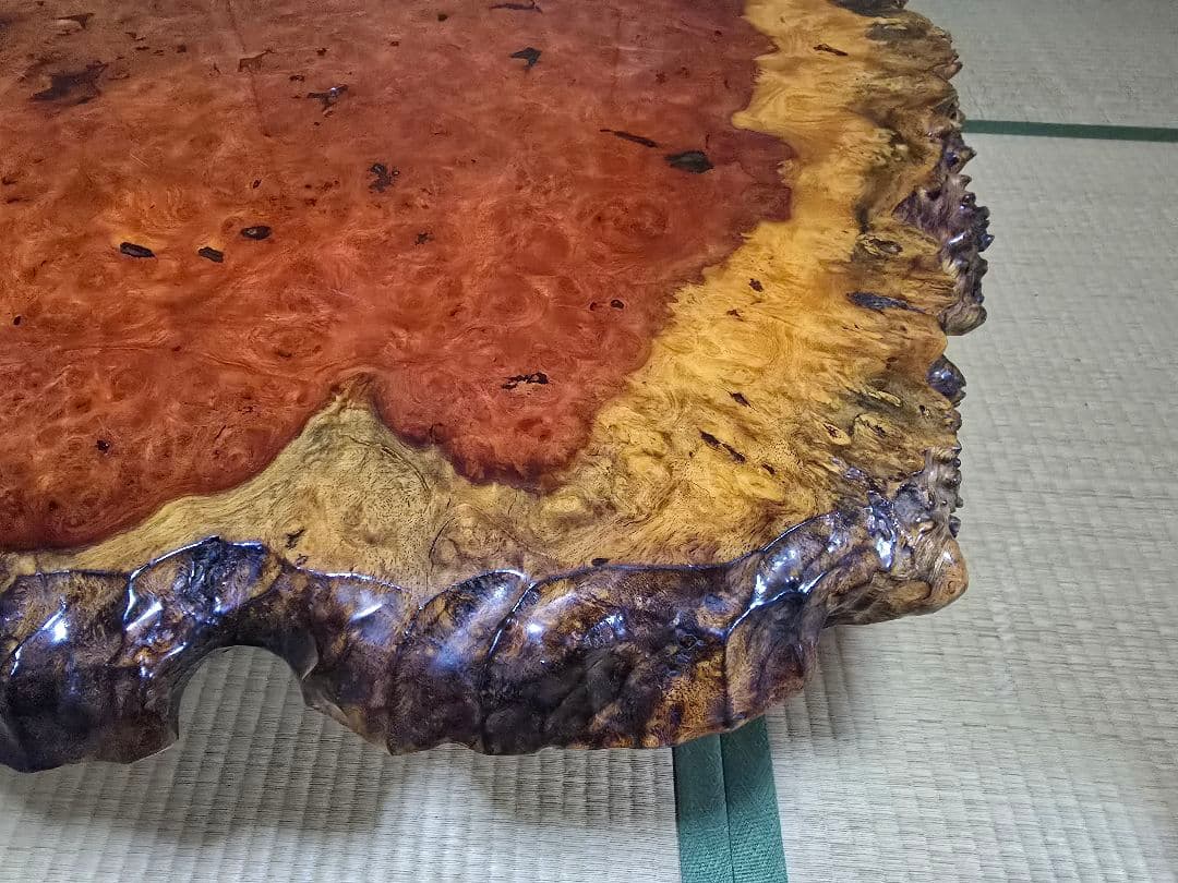 花梨 天然木 一枚板 瘤 瘤杢 花台 座卓 テーブル