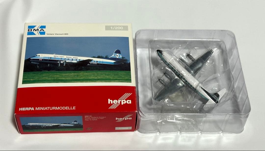 航空機・ヘリコプター Herpa 1/200 Vickers Viscount 800