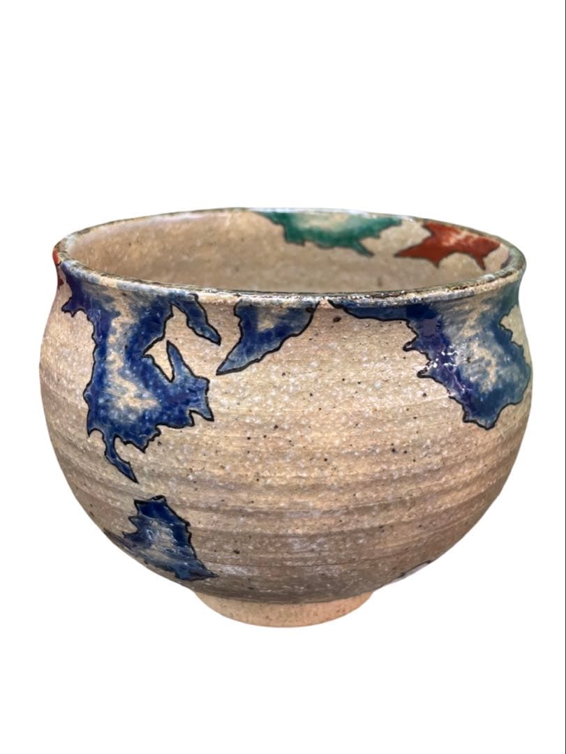 茶碗　五大陸世界平和絵　抹茶碗　抹茶茶碗　茶道具