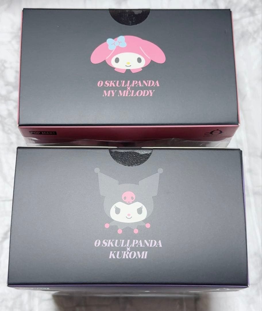 スカルパンダ マイメロ、クロミ セット　ぬいぐるみペンダント POPMART