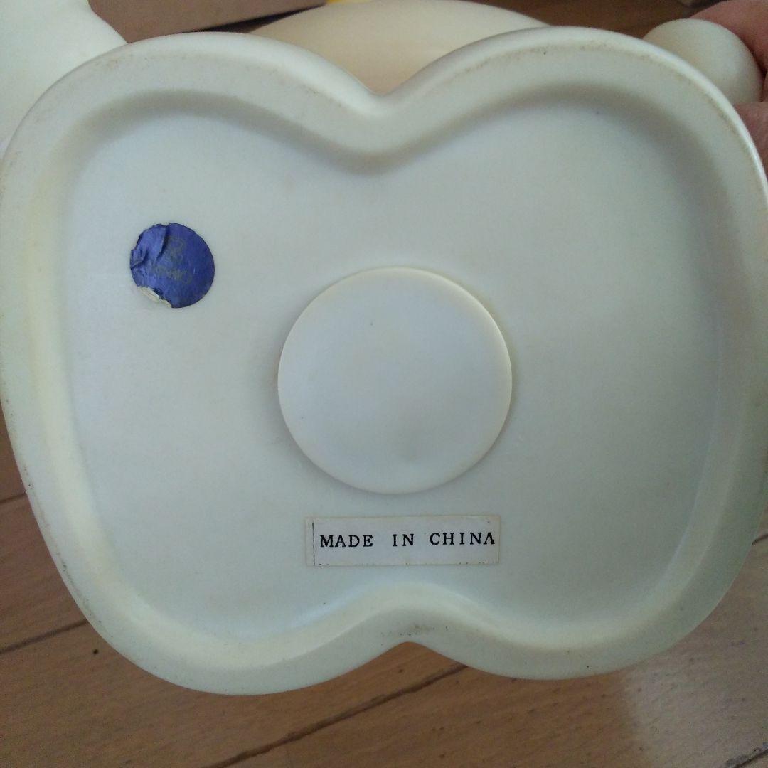 ハローキティ 貯金箱 　赤/黄色　ソフビ　レトロ　特大サイズ　1976