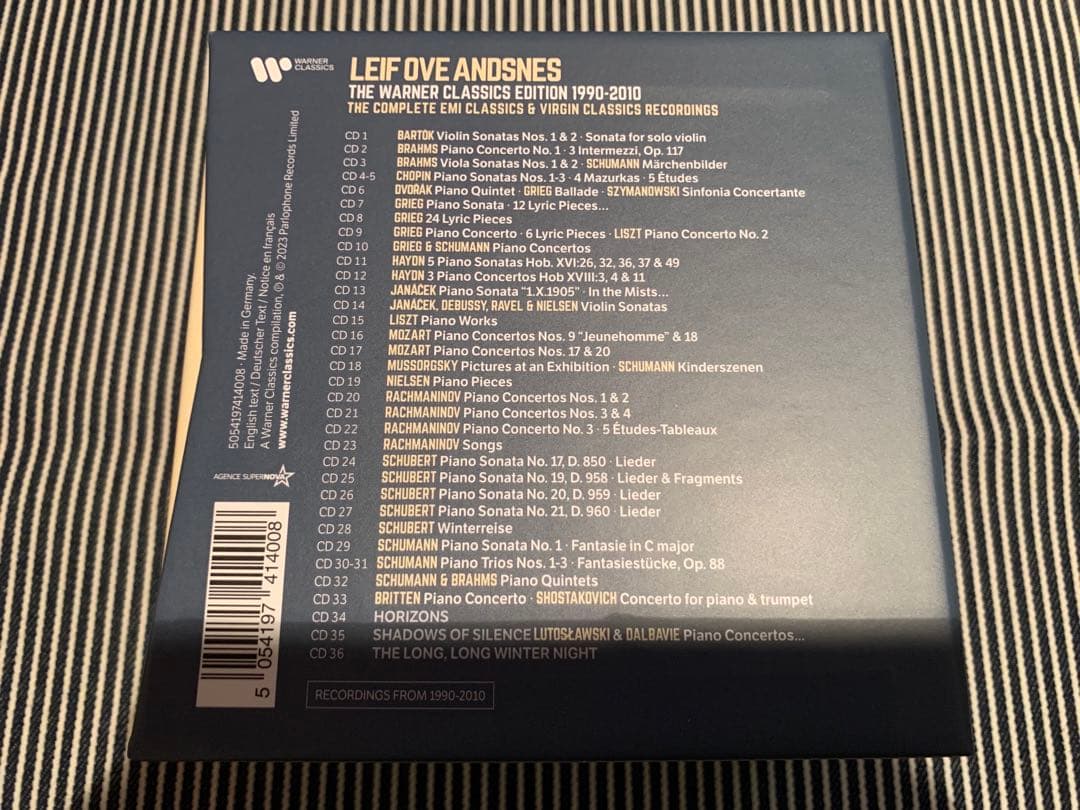 レイフ・オヴェ・アンスネス ／ワーナー・クラシックス録音全集 1990-2010