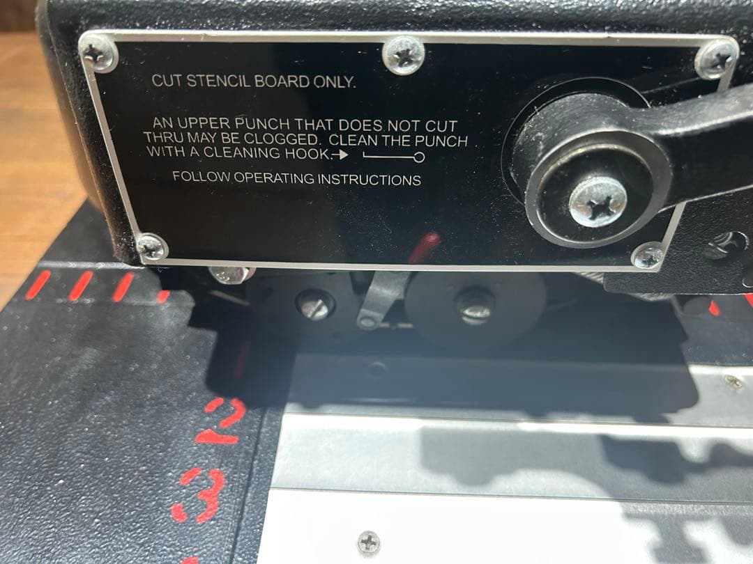 MARSH社製 ステンシルマシン 3/4インチ ブラック 美品 世田谷ベース