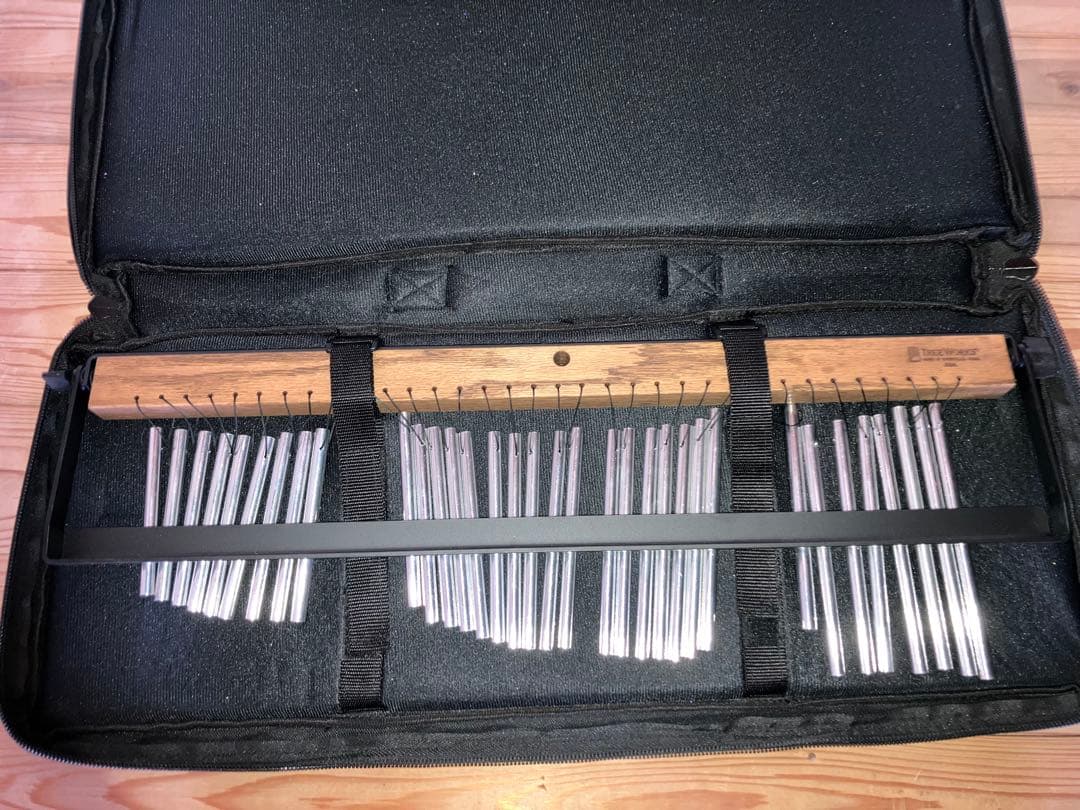 TREEWORKSウインドチャイム 34本 木製フレーム ダンパー付き