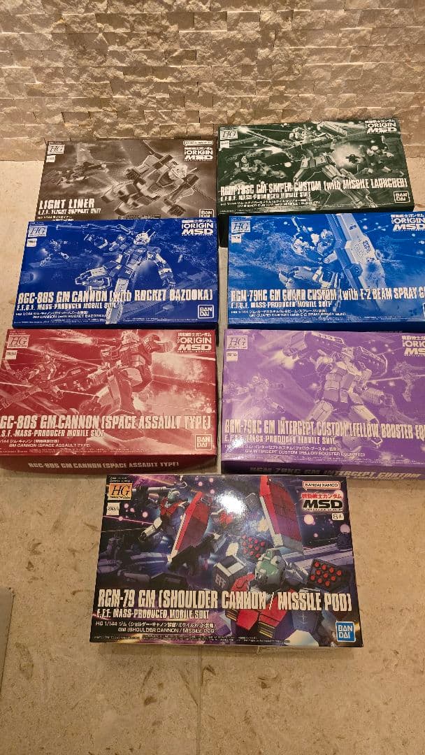 HG ORIGIN MSD MSV 連邦系 ガンプラ15種