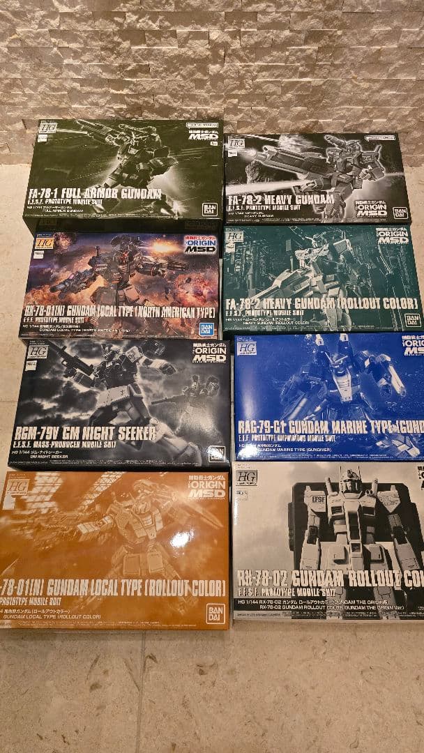 HG ORIGIN MSD MSV 連邦系 ガンプラ15種