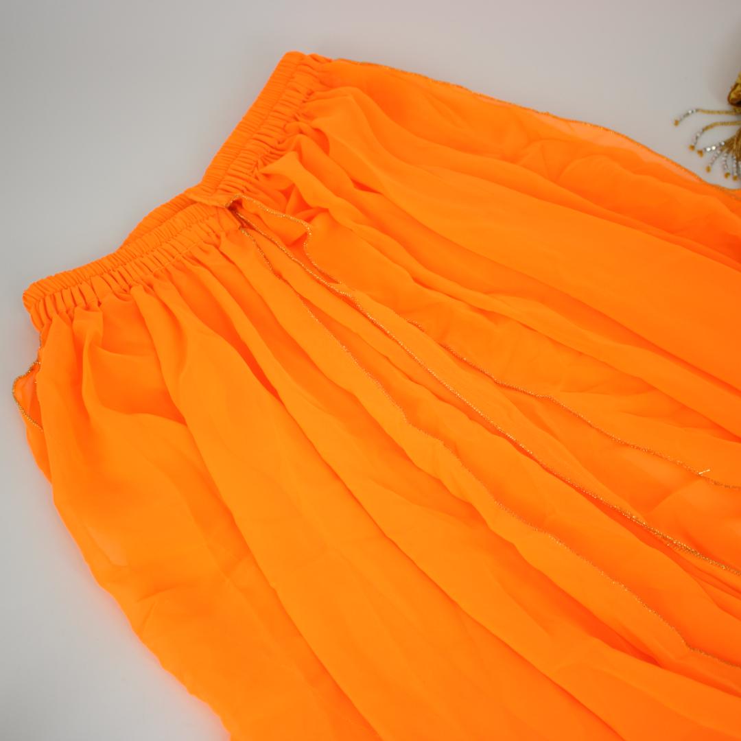 【ほぼ未使用品 ベリーダンス用オリエンタル衣装】トルコ製 ゴールドシルバー