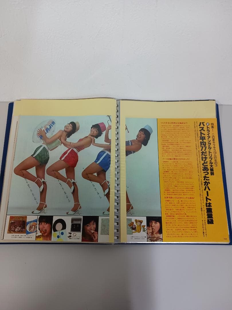 キャンディーズ妹分 トライアングル 雑誌 切り取り集 2冊セット A13