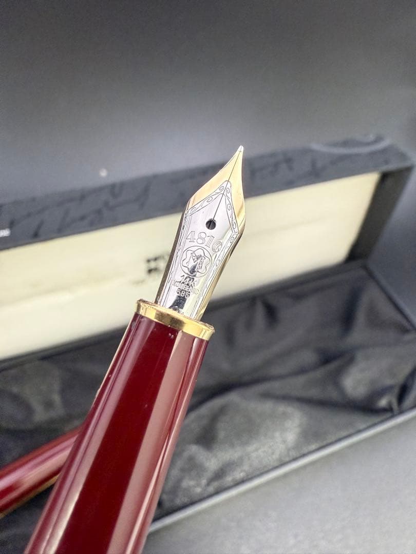 MONTBLANC 万年筆 144 ボルドー F 14K