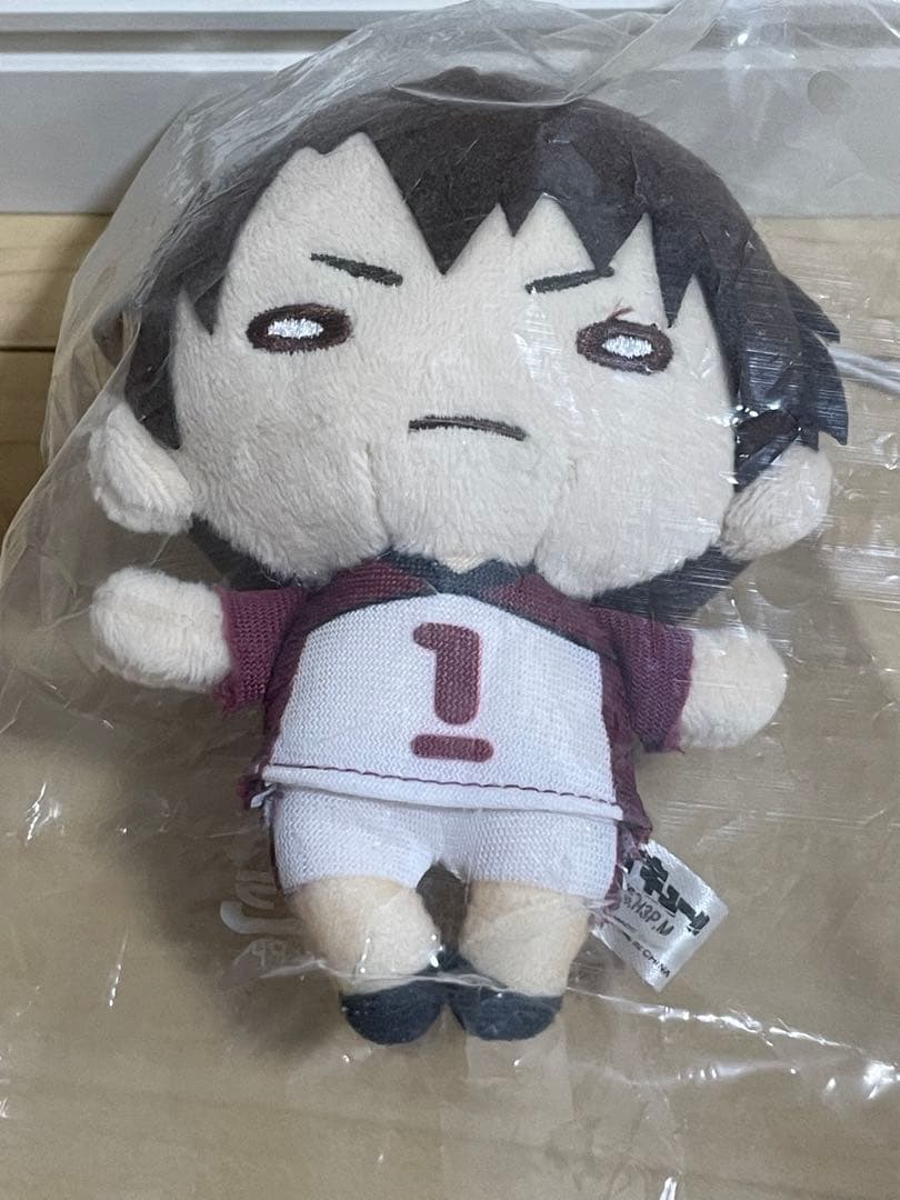 ハイキュー！！ にとたん ボールチェーン付ぬいぐるみ ユニフォーム 牛島若利
