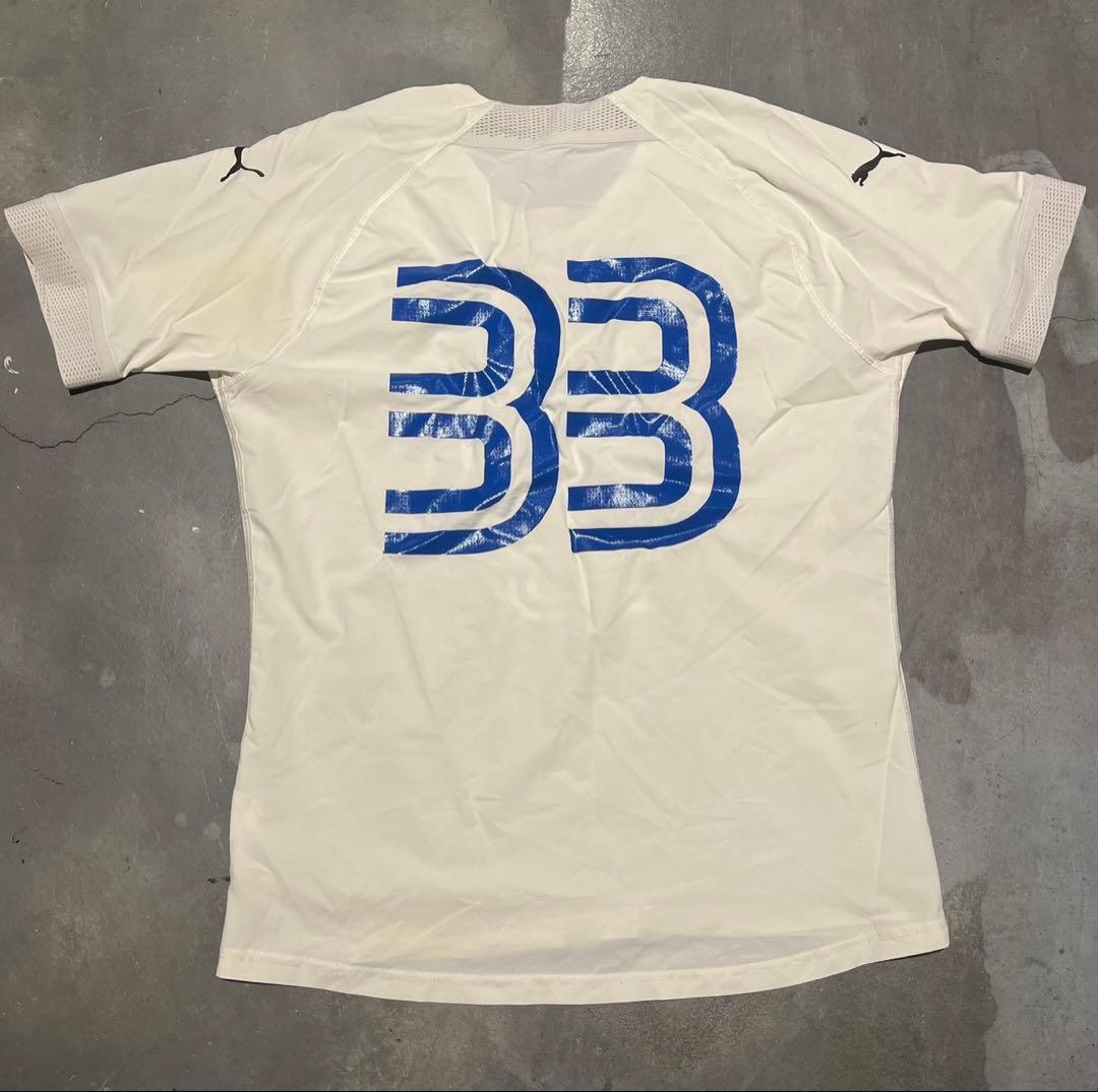 大津高校サッカー部ユニフォーム白上下セット　XL