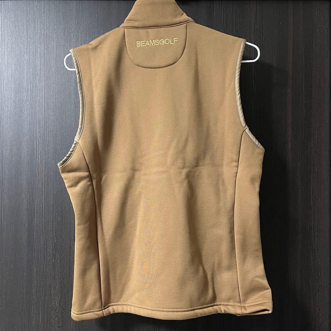 【新品未使用】BEAMS GOLF ビームスゴルフ ベスト 冬 ボア ロゴ