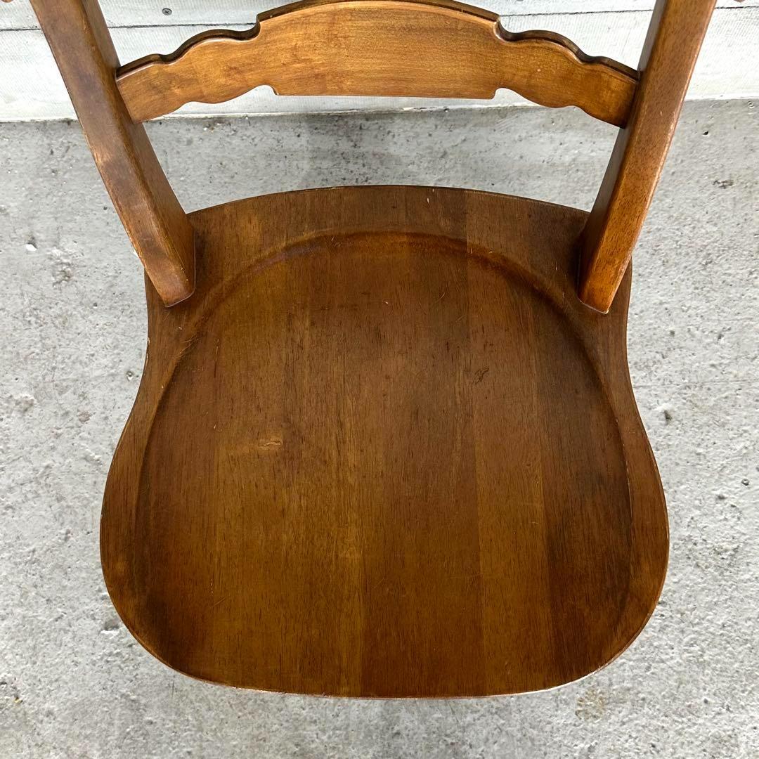 ✿昭和レトロ✿ 東洋ファニチャー ダイニングチェア ヴィンテージウッド 無垢