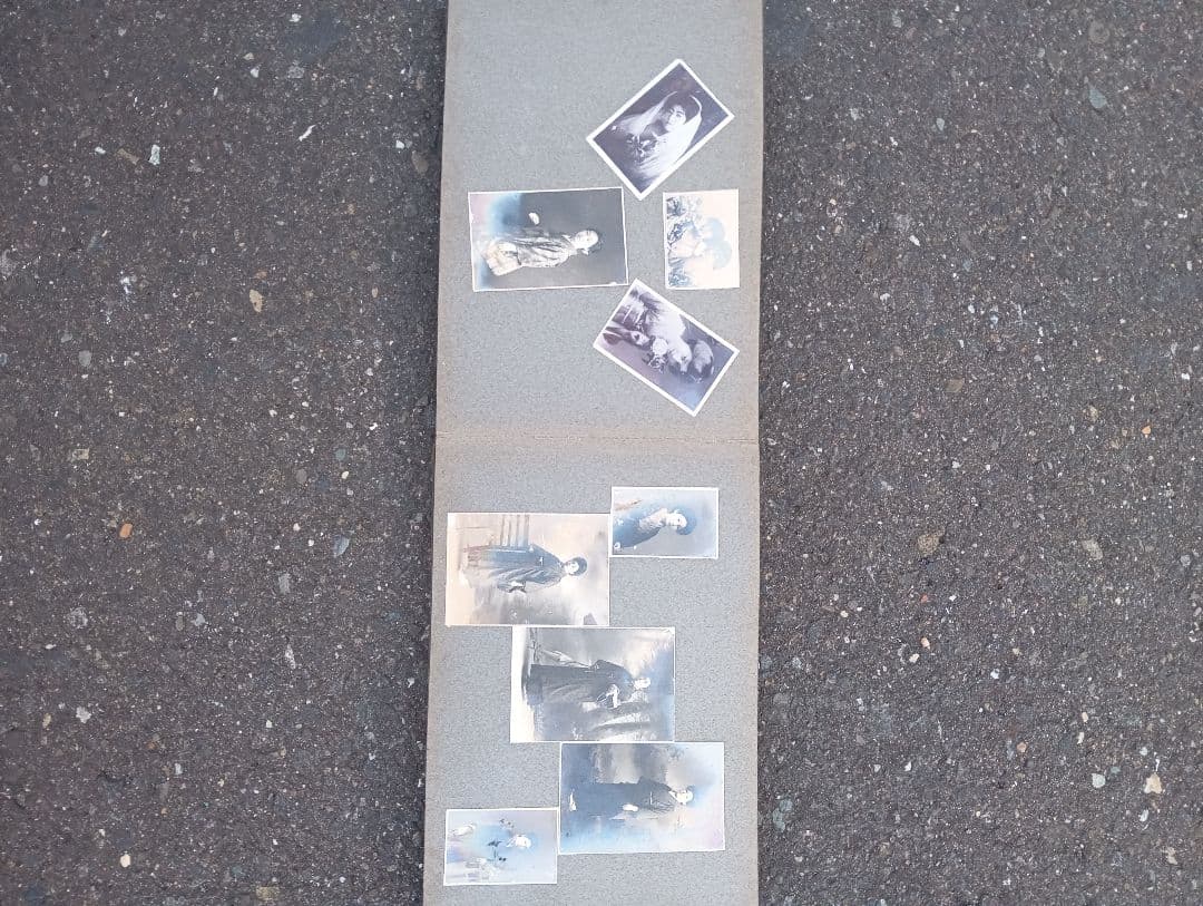 学生の写真帖　大正13年頃　女学生　着物　富山県　野球　ユニホーム　　　レトロ