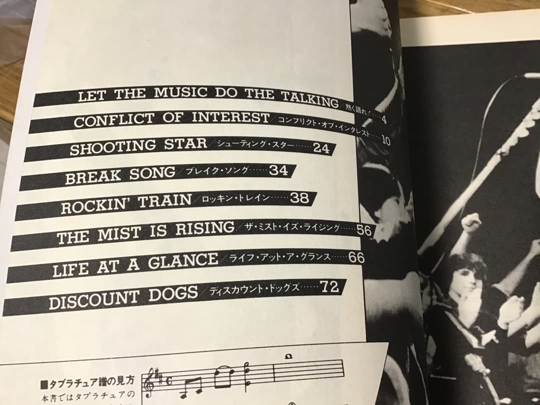 S/楽譜/ジョーペリー/ジョーペリープロジェクト/熱く語れ/タブ譜/ギタースコア