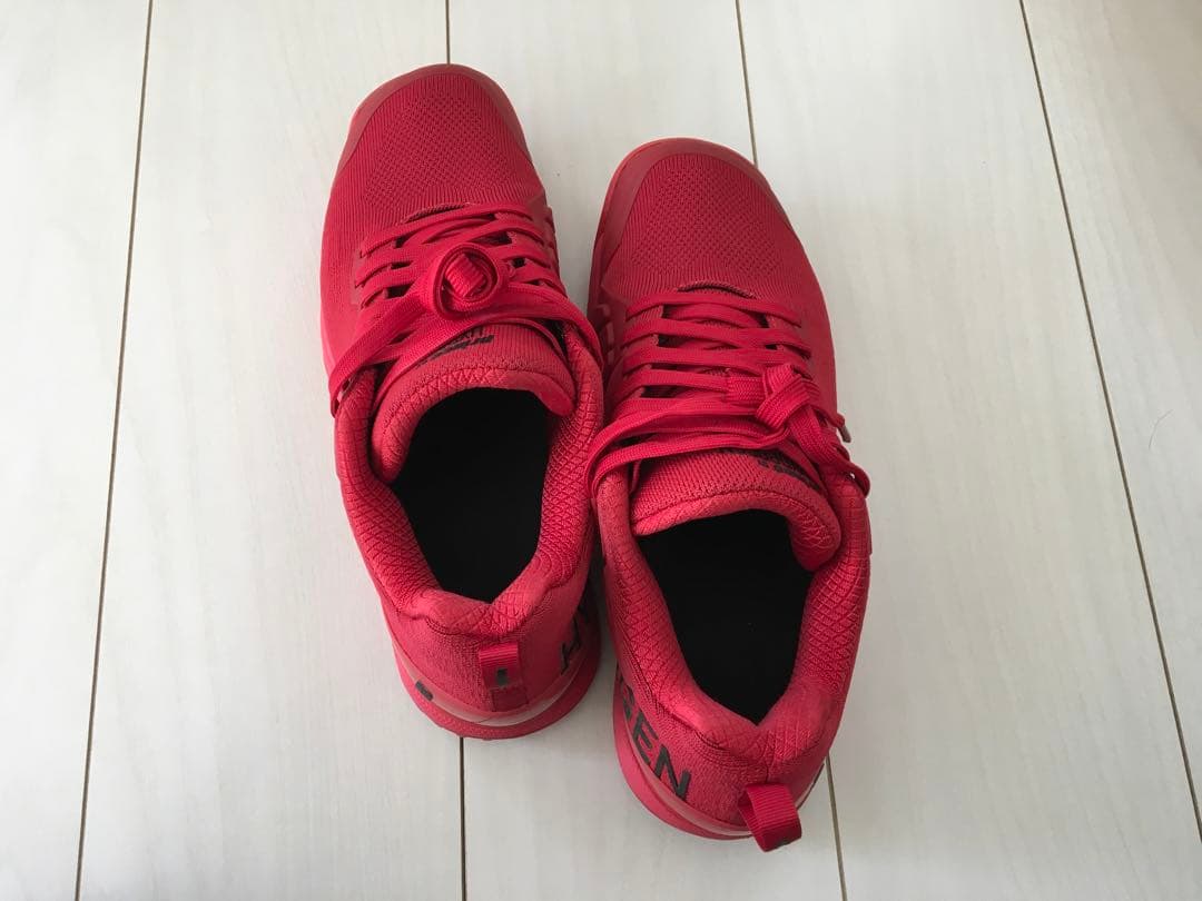 プリンスHYDROGEN テニスシューズ レッド スカルデザイン