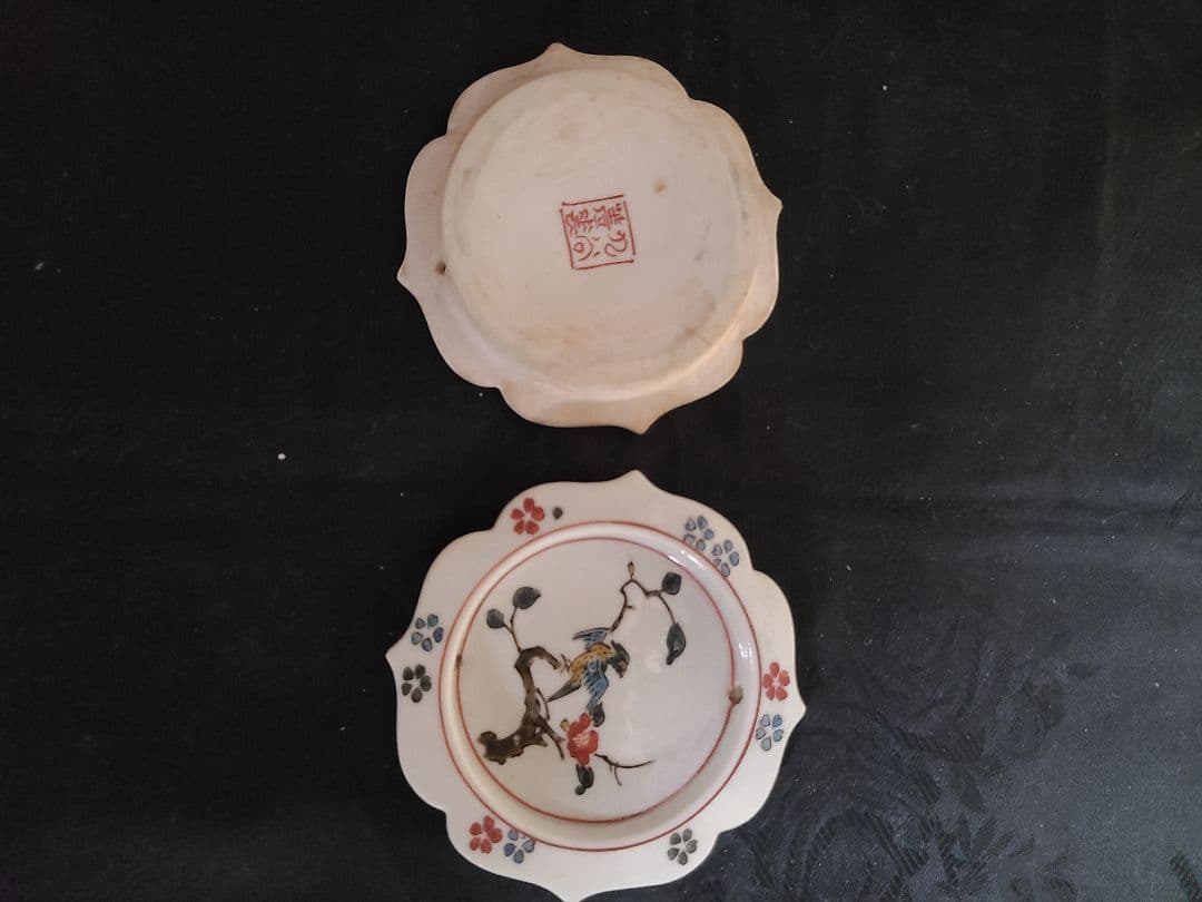 九谷焼初代須田菁華造 襖の引手