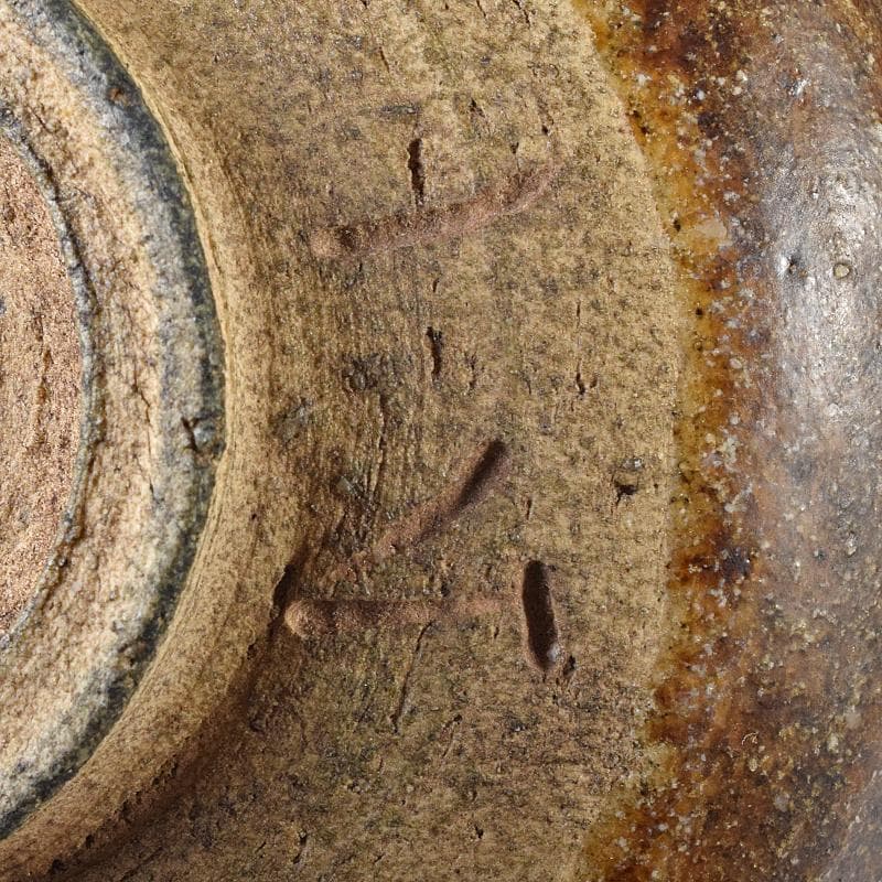 ツッチー一無斎（一ム斎）作蕎麦釉　茶碗　森山歓渓極め箱二重箱　UR8762