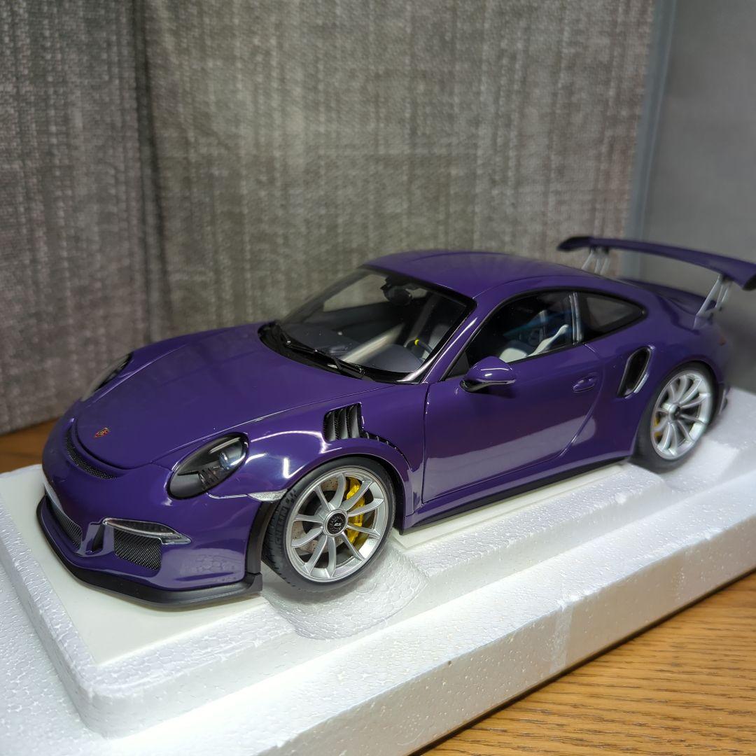 オートアート　1/18 ポルシェGT３RS 絶版品　パープル