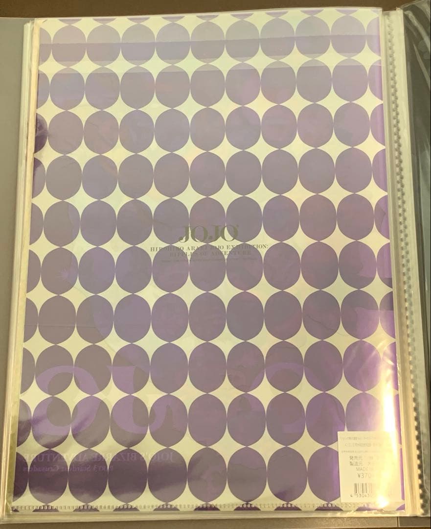 ジョジョの奇妙な冒険　原画展　クリアファイル8種類　1部〜８部